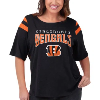 G-iii 4her By Carl Banks Black Cincinnati Bengals Plus Size Linebacker T-shirt