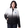 G-iii 4her By Carl Banks Black Detroit Lions Overtime Ombre Full-zip Puffer Jacket In Black