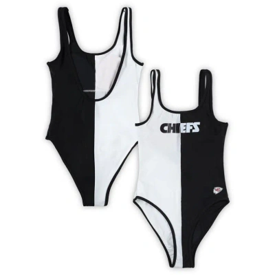 G-iii 4her By Carl Banks Black Kansas City Chiefs Last Stand One-piece Swimsuit