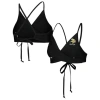G-iii 4her By Carl Banks Black Minnesota Vikings Hall Of Fame Bikini Top In Black