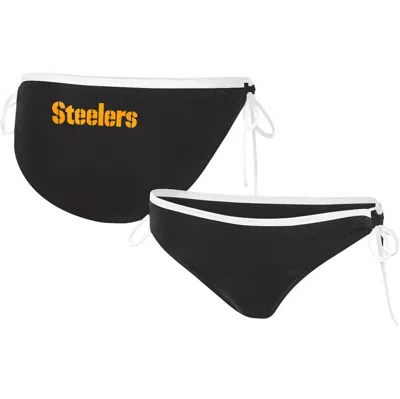 G-iii 4her By Carl Banks Black Pittsburgh Steelers Perfect Match Bikini Bottom