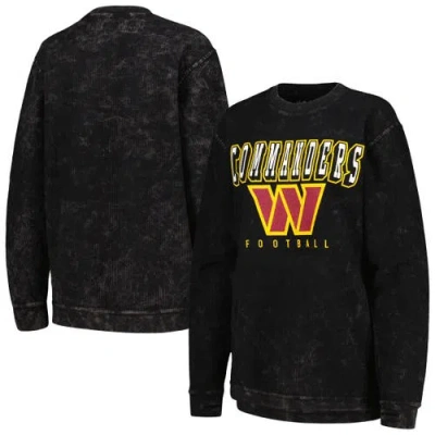 G-iii 4her By Carl Banks Black Washington Commanders Comfy Cord Pullover Sweatshirt
