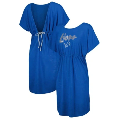 G-iii 4her By Carl Banks Blue Detroit Lions Versus Swim Coverup