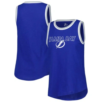 G-iii 4her By Carl Banks Blue Tampa Bay Lightning Strategy Tank Top