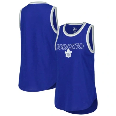 G-iii 4her By Carl Banks Blue Toronto Maple Leafs Strategy Tank Top