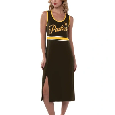 G-iii 4her By Carl Banks Brown San Diego Padres Main Field Maxi Dress