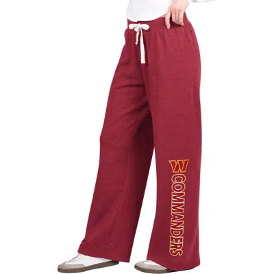 G-iii 4her By Carl Banks Burgundy Washington Commanders Field Sweatpants In Red