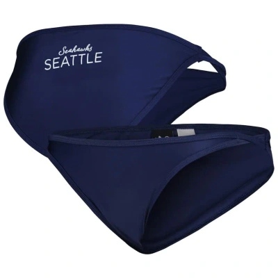 G-iii 4her By Carl Banks College Navy Seattle Seahawks Hall Of Fame Bikini Bottom