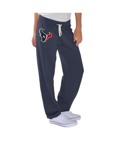 G-iii 4her By Carl Banks G-ill 4her By Carl Banks Women'snavy Houston Texans Scrimmage Fleece Pants In Blue