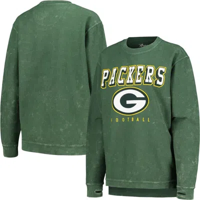 G-iii 4her By Carl Banks Green Green Bay Packers Comfy Cord Pullover Sweatshirt