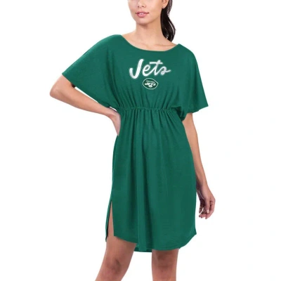 G-iii 4her By Carl Banks Green New York Jets Versus Swim Coverup