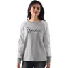 G-iii 4her By Carl Banks Heather Gray New York Yankees Gridiron Raglan Pullover Sweatshirt In Gray