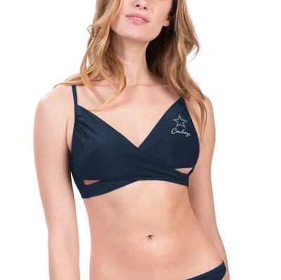 G-iii 4her By Carl Banks Navy Dallas Cowboys Hall Of Fame Bikini Top