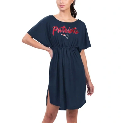 G-iii 4her By Carl Banks Navy New England Patriots Versus Swim Coverup