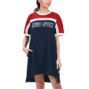 G-III 4HER BY CARL BANKS G-III 4HER BY CARL BANKS NAVY/RED BOSTON RED SOX CIRCUS CATCH SNEAKER DRESS