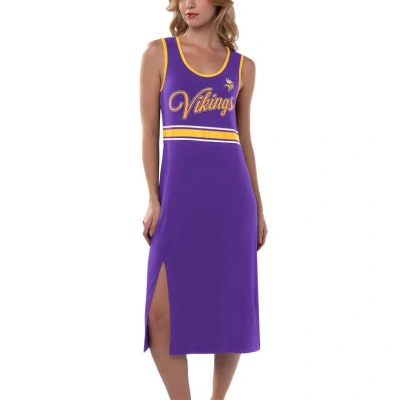 G-iii 4her By Carl Banks Purple Minnesota Vikings Main Field Maxi Dress