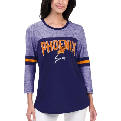 G-iii 4her By Carl Banks Purple Phoenix Suns Play The Game Three-quarter Sleeve T-shirt