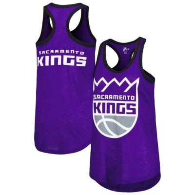 G-iii 4her By Carl Banks Purple Sacramento Kings Showdown Scoop-neck Racerback Tank Top