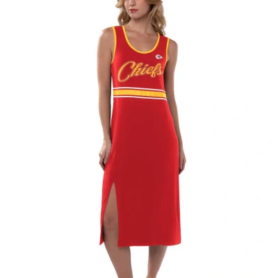 G-iii 4her By Carl Banks Red Kansas City Chiefs Main Field Maxi Dress
