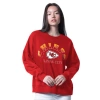 G-iii 4her By Carl Banks Red Kansas City Chiefs Oversized Feud Sweatshirt In Red