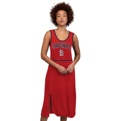 G-iii 4her By Carl Banks Red St. Louis Cardinals Center Field Maxi Dress