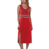 G-III 4HER BY CARL BANKS G-III 4HER BY CARL BANKS RED TAMPA BAY BUCCANEERS MAIN FIELD MAXI DRESS