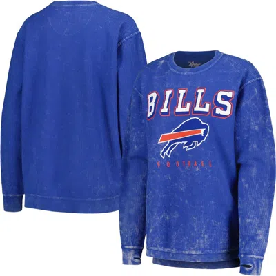 G-iii 4her By Carl Banks Royal Buffalo Bills Comfy Cord Pullover Sweatshirt In Blue