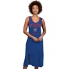 G-iii 4her By Carl Banks Royal Chicago Cubs Center Field Maxi Dress In Blue