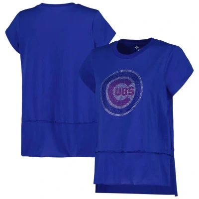 G-iii 4her By Carl Banks Royal Chicago Cubs Cheer Fashion T-shirt