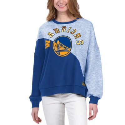 G-iii 4her By Carl Banks Royal Golden State Warriors Benches Split Pullover Sweatshirt