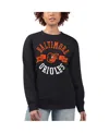 G-iii 4her By Carl Banks Women's Black Baltimore Orioles Team Logo Fleece Pullover Sweatshirt In Black
