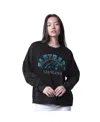 G-iii 4her By Carl Banks Women's Black Carolina Panthers Oversized Feud Sweatshirt In Black