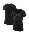 G-iii 4her By Carl Banks Women's Black Cincinnati Bengals Super-slim Fit Lightweight Subtle Football T-shirt In Black