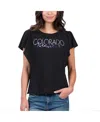 G-iii 4her By Carl Banks Women's Black Colorado Rockies Crowd Wave T-shirt In Black
