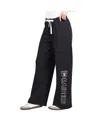 G-iii 4her By Carl Banks Women's Black Las Vegas Raiders Field Wide Leg Sweatpants In Black