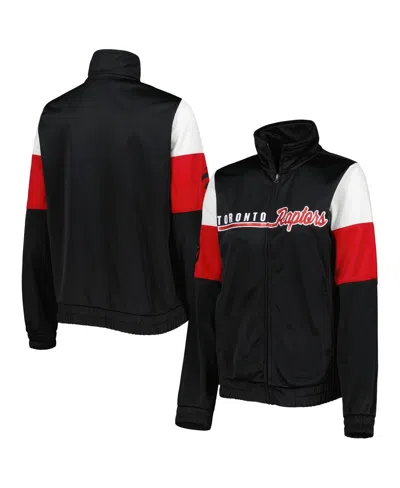 G-iii 4her By Carl Banks Women's Black Toronto Raptors Change Up Full-zip Track Jacket