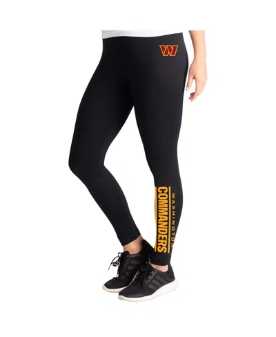 G-iii 4her By Carl Banks Women's Black Washington Commanders Pregame Leggings