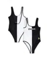 G-iii 4her By Carl Banks Women's Black/white Minnesota Vikings Last Stand One-piece Swimsuit In Black