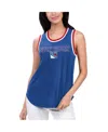 G-iii 4her By Carl Banks Blue New York Rangers Strategy Tank Top In Royal,ny R