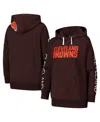 G-iii 4her By Carl Banks Women's Brown Cleveland Browns Extra Inning Pullover Hoodie In Brown