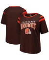 G-iii 4her By Carl Banks Women's Brown Cleveland Browns Plus Size Linebacker T-shirt In Brown