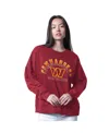 G-iii 4her By Carl Banks Women's Burgundy Washington Commanders Oversized Feud Sweatshirt In Burgundy