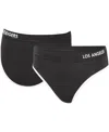 G-iii 4her By Carl Banks Women's  Black Los Angeles Dodgers Southpaw Bikini Bottom In Black