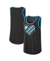 G-iii 4her By Carl Banks Women's  Black Martin Truex Jr A Game Scoop Neck Tank Top In Black