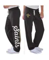 G-iii 4her By Carl Banks Women's  Black New Orleans Saints Scrimmage Fleece Pants In Black