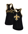 G-iii 4her By Carl Banks Women's  Black New Orleans Saints Tater Tank Top In Black