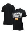 G-iii 4her By Carl Banks Black Washington Commanders Endzone T-shirt In Black