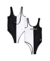 G-iii 4her By Carl Banks Women's  Black, White Cincinnati Bengals Last Stand One-piece Swimsuit In Black,white