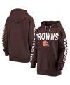 G-iii 4her By Carl Banks Women's  Brown Cleveland Browns Extra Point Pullover Hoodie In Brown