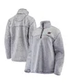 G-iii 4her By Carl Banks Women's  Gray Arizona Cardinals Sherpa Quarter-zip Pullover Jacket In Gray